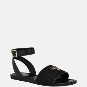 Guess Black Minimalist Sandals with Ankle Strap